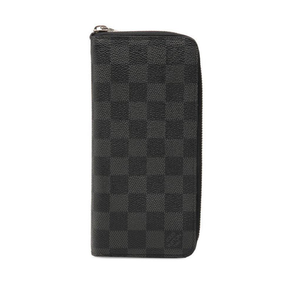Louis Vuitton Damier Graphite Zippy Wallet Vertical Zip Around Long Wallet